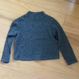 Christy Dawn gray speckled crop sweater size small